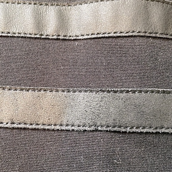 Theory striped lamb skin peplum top - Picture 8 of 12